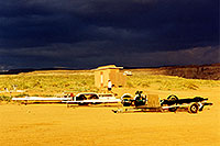 /images/133/1999-08-lake-powell-storm.jpg - #00353: monsoon coming to Lone Rock … August 1999 -- Lone Rock, Lake Powell, Utah
