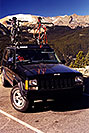 /images/133/1999-11-jeep-with-2-bikes2-v.jpg - #00449: my Bikes near Estes Park … moving Chicago to Phoenix … Nov 1999 -- Rocky Mountain National Park, Colorado