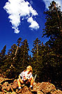 /images/133/2000-07-humphreys-boulder-slope-v.jpg - #00499: hiking from Snowbowl to Humphreys Peak … July 2000 -- Humphreys Peak, Snowbowl, Arizona
