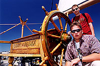 /images/133/2001-07-sd-boat-pete-martin.jpg - #00848: Peter & Martin on a ship in San Diego … July 2001 -- San Diego, California