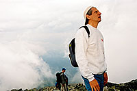 /images/133/2002-07-krivan-oco.jpg - #00971: dad, approaching peak of Krivan … July 2002 -- Krivan, Vysoke Tatry, Slovakia