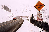 /images/133/2004-04-loveland-road-sign.jpg - #01458: road up to Loveland Pass … April 2004 -- Loveland Pass, Colorado