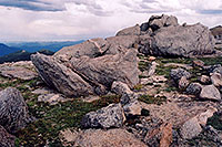 /images/133/2004-06-mtevans-rocks-view2.jpg - #01573: rocky meadows of Mt Evans … June 2004 -- Mt Evans, Colorado