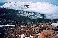 /images/133/2004-06-mtevans-top-view3.jpg - #01584: view from top of Mt Evans … June 2004 -- Mt Evans, Colorado