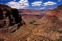 /images/133/2004-07-grand-view2.jpg - 01704: view of Bright Angel Trail leading to Plateau point … July 2004 -- Bright Angel Trail, Grand Canyon, Arizona