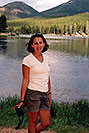 /images/133/2004-07-rocky-photo-ola-v.jpg - #01790: Ola at Sprague Lake … July 2004 -- Sprague Lake, Rocky Mountain National Park, Colorado