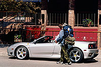 /images/133/2004-09-aspen-ferrari3.jpg - #02092: Silver Ferrari 360 Spider in Aspen - 3.6L V8, 400 hp, 0-60 mph in 4.5 sec … Sept 2004 -- Aspen, Colorado