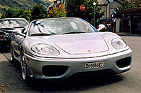 /images/133/2004-09-aspen-ferrari4.jpg - #02093: Silver Ferrari 360 Spider in Aspen - 3.6L V8, 400 hp, 0-60 mph in 4.5 sec … Sept 2004 -- Aspen, Colorado