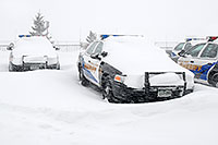 /images/133/2006-12-20-lone-sheriff02.jpg - #03223: Douglas Sheriff Police cars grounded during a snowstorm … Dec 2006 -- Lincoln Rd, Lone Tree, Colorado