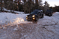 /images/133/2007-02-26-ramp-stuck01.jpg - 03541: being rescued after being stuck for 15 hours from 3:30pm until 7am … Feb 2007 -- Rampart Range Rd, Colorado Springs, Colorado