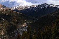 /images/133/2007-06-03-indep-twin-view.jpg - #03848: view towards Twin Lakes from Independence Pass Road, with La Plata Peak at 14,336 ft  … June 2007 -- La Plata Peak, Independence Pass, Colorado