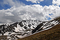 /images/133/2007-06-09-elbert-trail-l1.jpg - #03859: Bull Hill (13,761ft) dominates the view on the left on uphill along South Mt Elbert Trail … June 2007 -- Bull Hill, Mt Elbert, Colorado