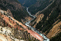 /images/133/2007-07-23-y-inspr-view03.jpg - 04324: View West from Inspiration Point at Yellowstone River … July 2007 -- Inspiration Point, Yellowstone, Wyoming