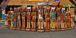/images/133/2007-07-24-jackson-indians04.jpg - #04349: Carved Indians in Jackson … July 2007 -- Jackson, Wyoming
