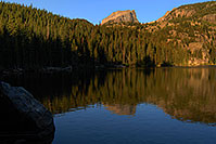 /images/133/2007-09-12-rm-bear-3054.jpg - #04644: Bear Lake (elev 9,475 ft) in the morning … Sept 2007 -- Bear Lake, Rocky Mountain National Park, Colorado
