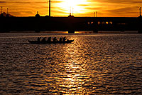/images/133/2008-11-11-tempe-canoes-45458.jpg - #06011: Canoeists at sunset at Tempe Town Lake … November 2008 -- Tempe Town Lake, Tempe, Arizona