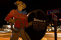 /images/133/2008-12-01-scotts-night-58746.jpg - #06304: Welcome to Old Town Scottsdale - intersection of Scottsdale Road and Main … December 2008 -- Scottsdale, Arizona