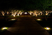 /images/133/2008-12-06-phoenix-fountain-60494.jpg - #06365: Fountain in a park by Arizona Center at night in Phoenix … December 2008 -- Phoenix, Arizona