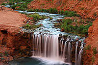 /images/133/2010-06-20-havasu-rock-7385.jpg - #08154: New Navajo Falls … June 2010 -- Rock Falls, Havasu Falls, Arizona