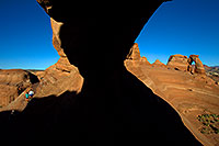 /images/133/2010-09-05-arches-delicate-wind-31618.jpg - #08587: View of Delicate Arch through a window in Arches National Park … September 2010 -- Delicate Arch, Arches Park, Utah