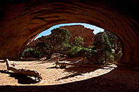 /images/133/2010-09-11-arches-navajo-33268.jpg - 08657: Navajo Arch in Arches National Park … September 2010 -- Navajo Arch, Arches Park, Utah