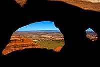 /images/133/2010-09-11-arches-partition-33296.jpg - 08662: View through the 2 openings of Partition Arch in Arches National Park … September 2010 -- Partition Arch, Arches Park, Utah