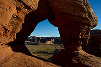 /images/133/2010-09-18-arches-courthouse-34761.jpg - #08708: View from Courthouse Arch in Arches National Park … September 2010 -- Courthouse Arch, Arches Park, Utah