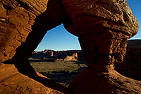 /images/133/2010-09-18-arches-courthouse-34814.jpg - #08709: View from Courthouse Arch in Arches National Park … September 2010 -- Courthouse Arch, Arches Park, Utah