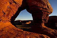 /images/133/2010-09-18-arches-courthouse-34839.jpg - 08710: View from Courthouse Arch in Arches National Park … September 2010 -- Courthouse Arch, Arches Park, Utah