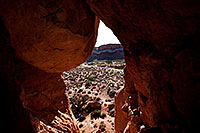 /images/133/2010-09-26-arches-small-1ds3-0003.jpg - #08731: View of the road through a window in Arches National Park … September 2010 -- Arches Park, Utah