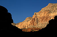 /images/133/2011-06-24-havasu-canyon-78747.jpg - #09321: Rock silhouettes along Havasupai Trail … June 2011 -- Havasupai Trail, Havasu Falls, Arizona