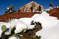 /images/133/2012-03-20-sedona-snow-people-149959.jpg - #10092: Snow in Sedona … March 2012 -- Thunder Mountain, Sedona, Arizona