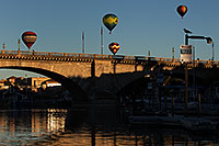 /images/133/2013-01-21-havasu-balloons-22659.jpg - #10767: Balloons above London Bridge at Lake Havasu City … January 2013 -- London Bridge, Lake Havasu City, Arizona