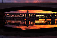 /images/133/2013-02-03-tempe-sunset-bridge-23217.jpg - #10782: Sunset at Tempe Town Lake … February 2013 -- Tempe Town Lake, Tempe, Arizona