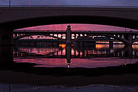 /images/133/2013-02-03-tempe-sunset-bridge-23250.jpg - #10785: Sunset at Tempe Town Lake … February 2013 -- Tempe Town Lake, Tempe, Arizona