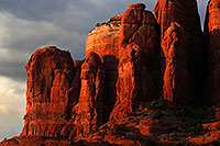 /images/133/2013-08-03-sedona-by-cath-5d3_1657.jpg - #11161: Red rocks of Cathedral Rock in the evening in Sedona … August 2013 -- Cathedral Rock, Sedona, Arizona