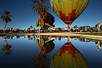 /images/133/2014-01-18-havasu-reflections-1dx_6119.jpg - #11676: Wells Fargo Stagecoach (Special Shapes) at Lake Havasu Balloon Fest … January 2014 -- Lake Havasu City, Arizona