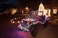 /images/133/2016-12-02-tubac-lights-1dx_30709.jpg - #13195: USMC Jeep with Christmas Lights in Tubac, Arizona … December 2016 -- Tubac, Arizona