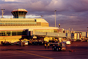 late afternoon at Phoenix airport