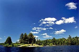 an island at Anima Nipissing Lake