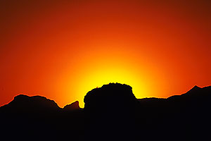 sunset at Superstition Mountains