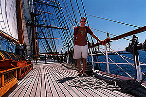 Martin on a ship in San Diego