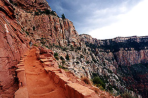 South Kaibab Trail … before monsoon brought hail and rain