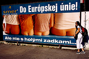 `Into European Union! But not with bare butts...`