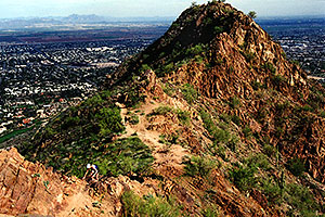 view from Camelback Mountain towards second peak