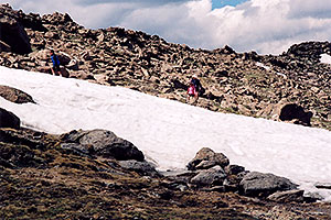 hikers at 12,000 ft 