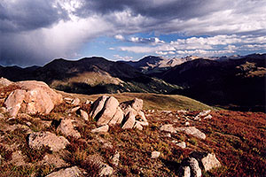 View from above Independence Pass