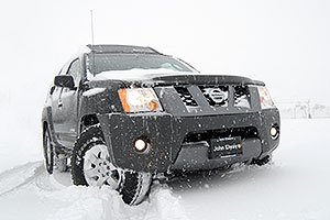 Xterra in a snowstorm in Englewood