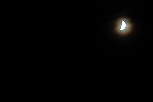 Moon in Grand Teton National Park