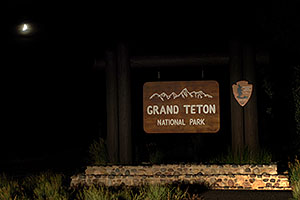 Grand Teton National Park entrance from Togwotee Pass